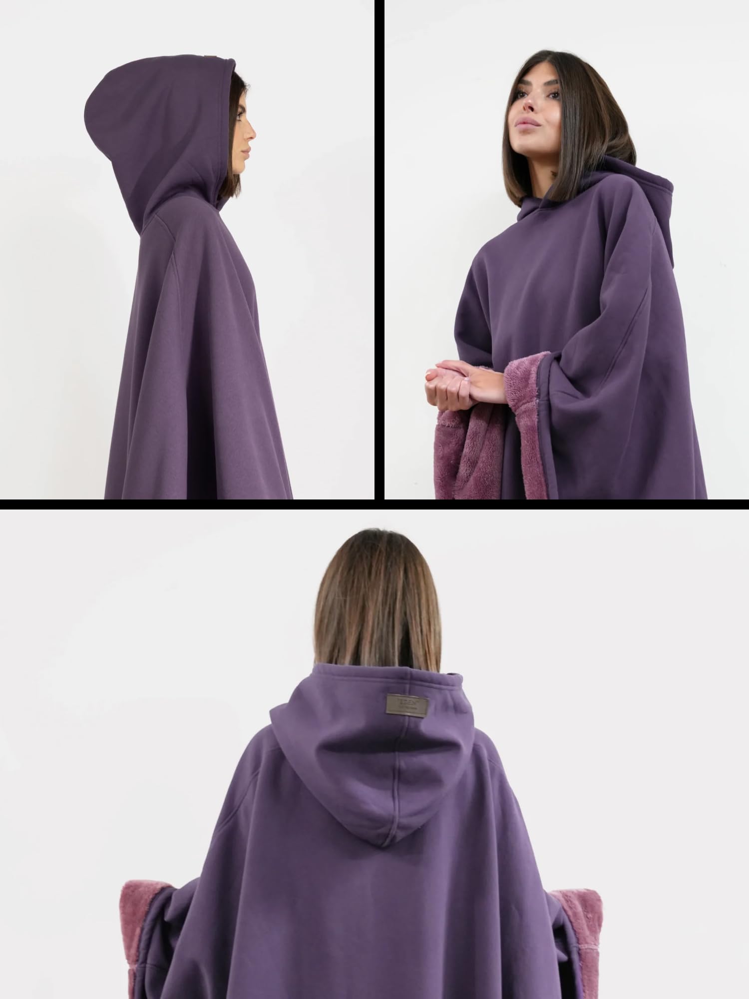 FREE THE SHEEP Eden Hoodie – Oversized Weighted Hoodie Cloak with Ultra-Soft Faux Fur Liner