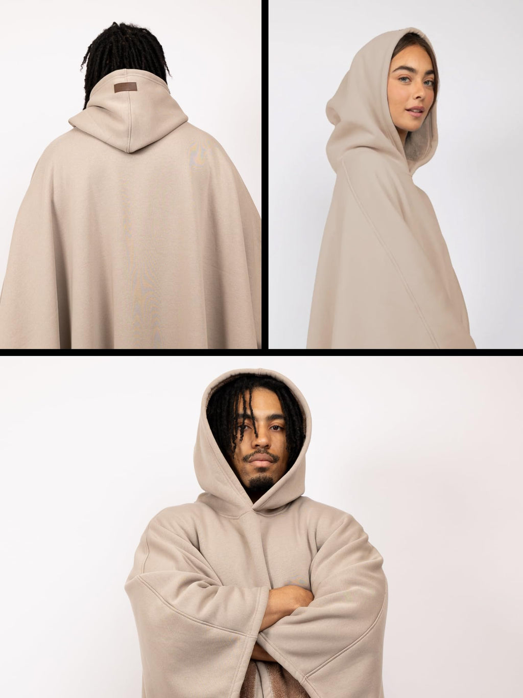 FREE THE SHEEP Eden Hoodie – Oversized Weighted Hoodie Cloak with Ultra-Soft Faux Fur Liner