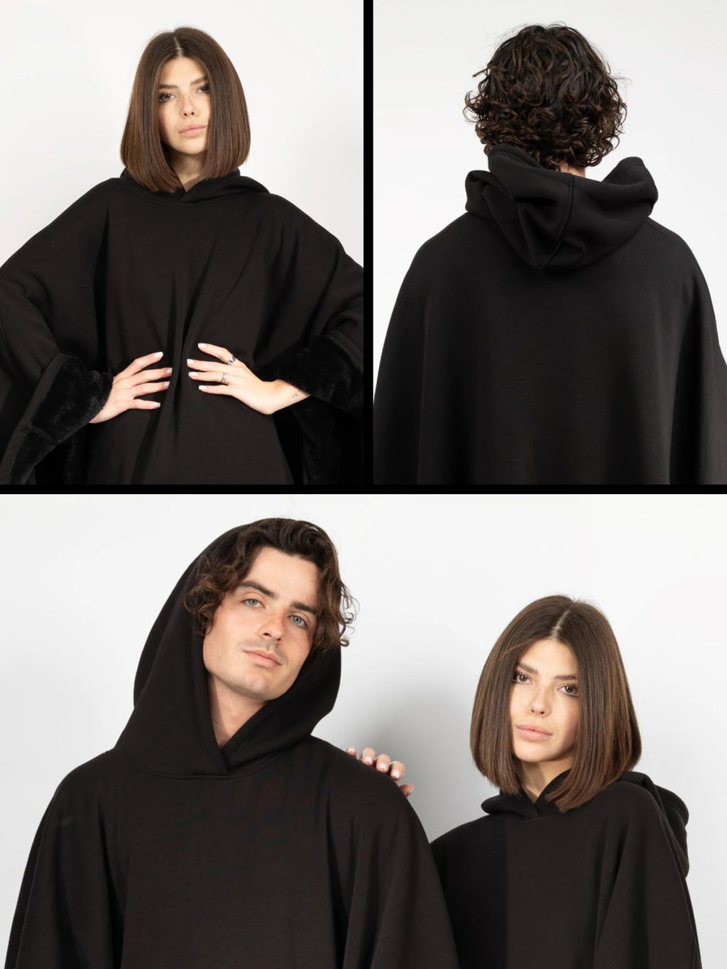 FREE THE SHEEP Eden Hoodie – Oversized Weighted Hoodie Cloak with Ultra-Soft Faux Fur Liner