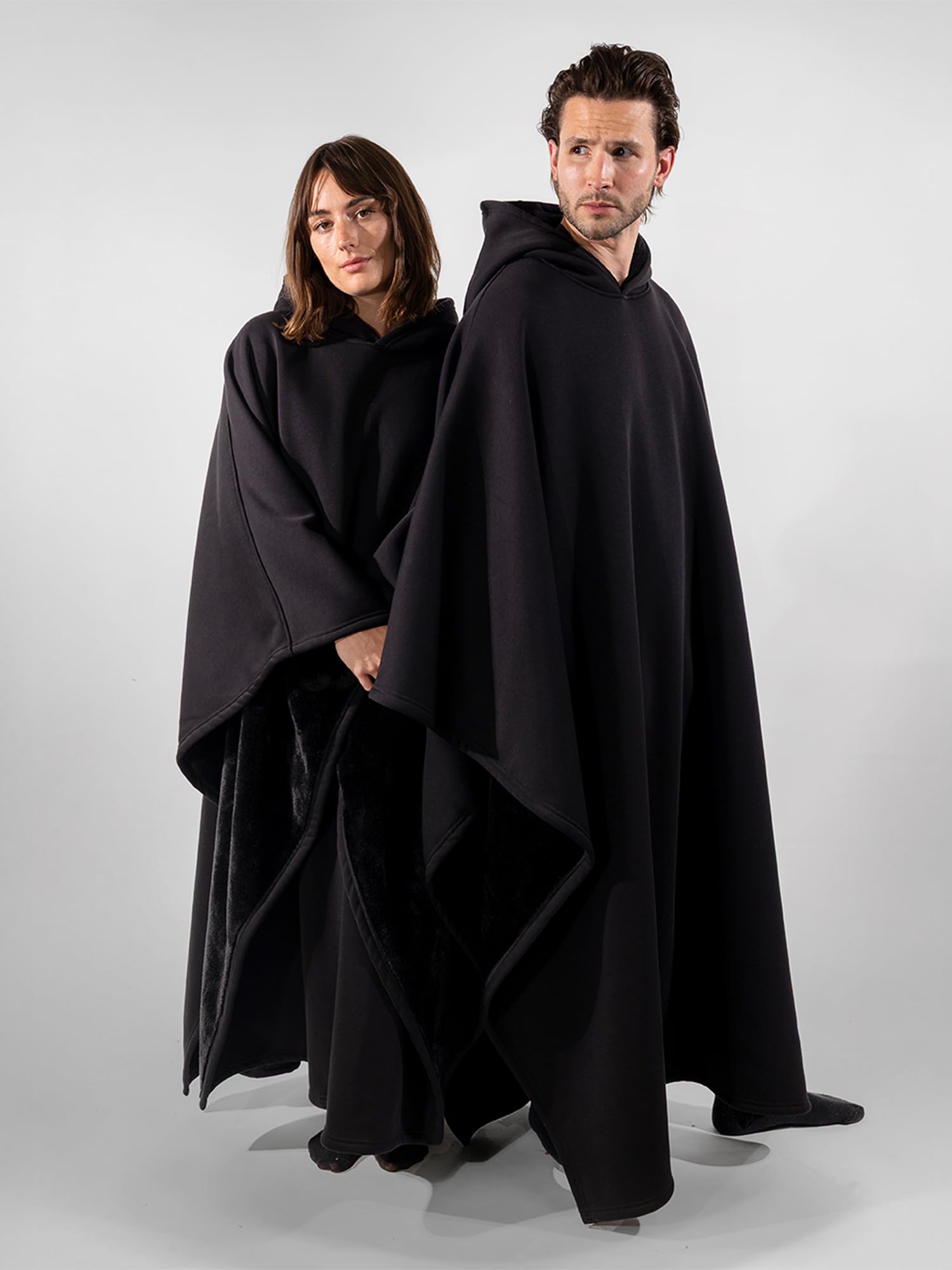 FREE THE SHEEP Eden Hoodie – Oversized Weighted Hoodie Cloak with Ultra-Soft Faux Fur Liner