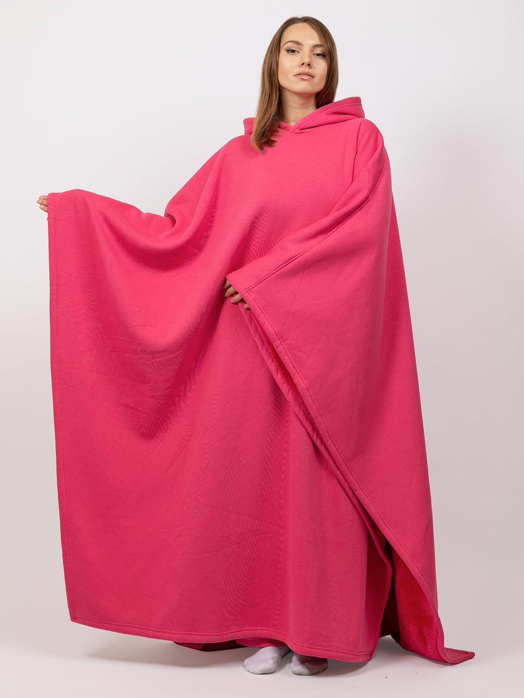 FREE THE SHEEP Eden Hoodie – Oversized Weighted Hoodie Cloak with Ultra-Soft Faux Fur Liner