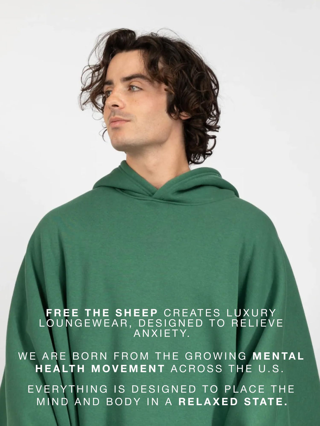 FREE THE SHEEP Eden Hoodie – Oversized Weighted Hoodie Cloak with Ultra-Soft Faux Fur Liner