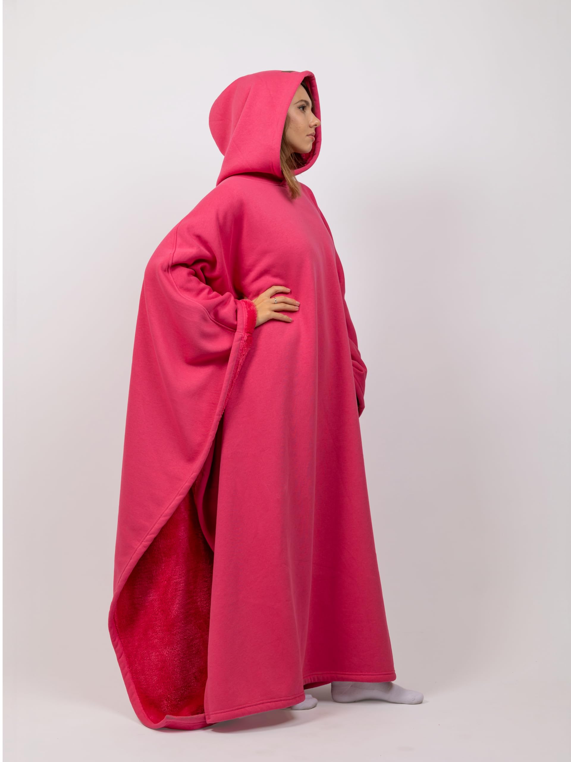 FREE THE SHEEP Eden Hoodie – Oversized Weighted Hoodie Cloak with Ultra-Soft Faux Fur Liner