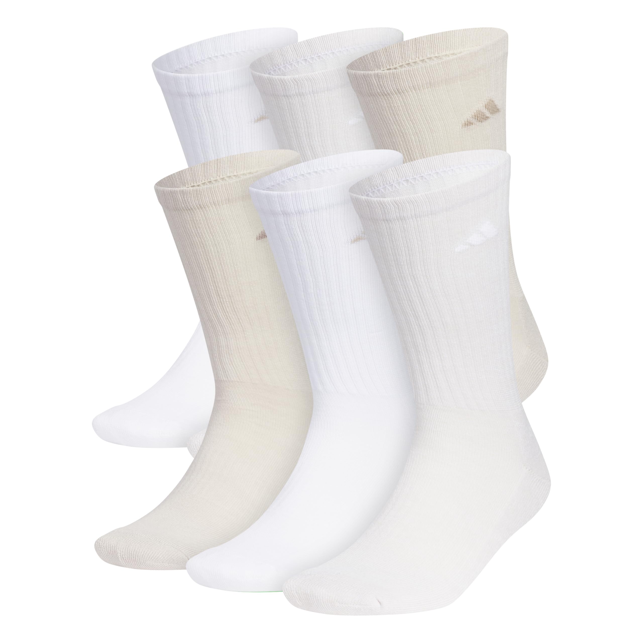 adidas Men's Athletic Cushioned Crew Socks (6 Pairs) Durable & Comfortable