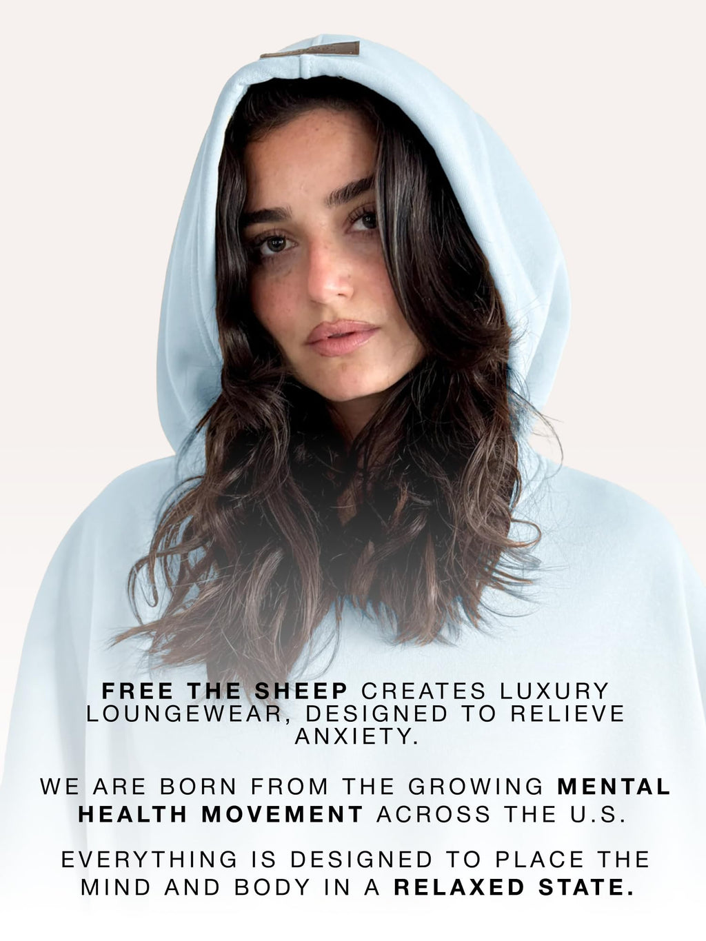 FREE THE SHEEP Eden Hoodie – Oversized Weighted Hoodie Cloak with Ultra-Soft Faux Fur Liner