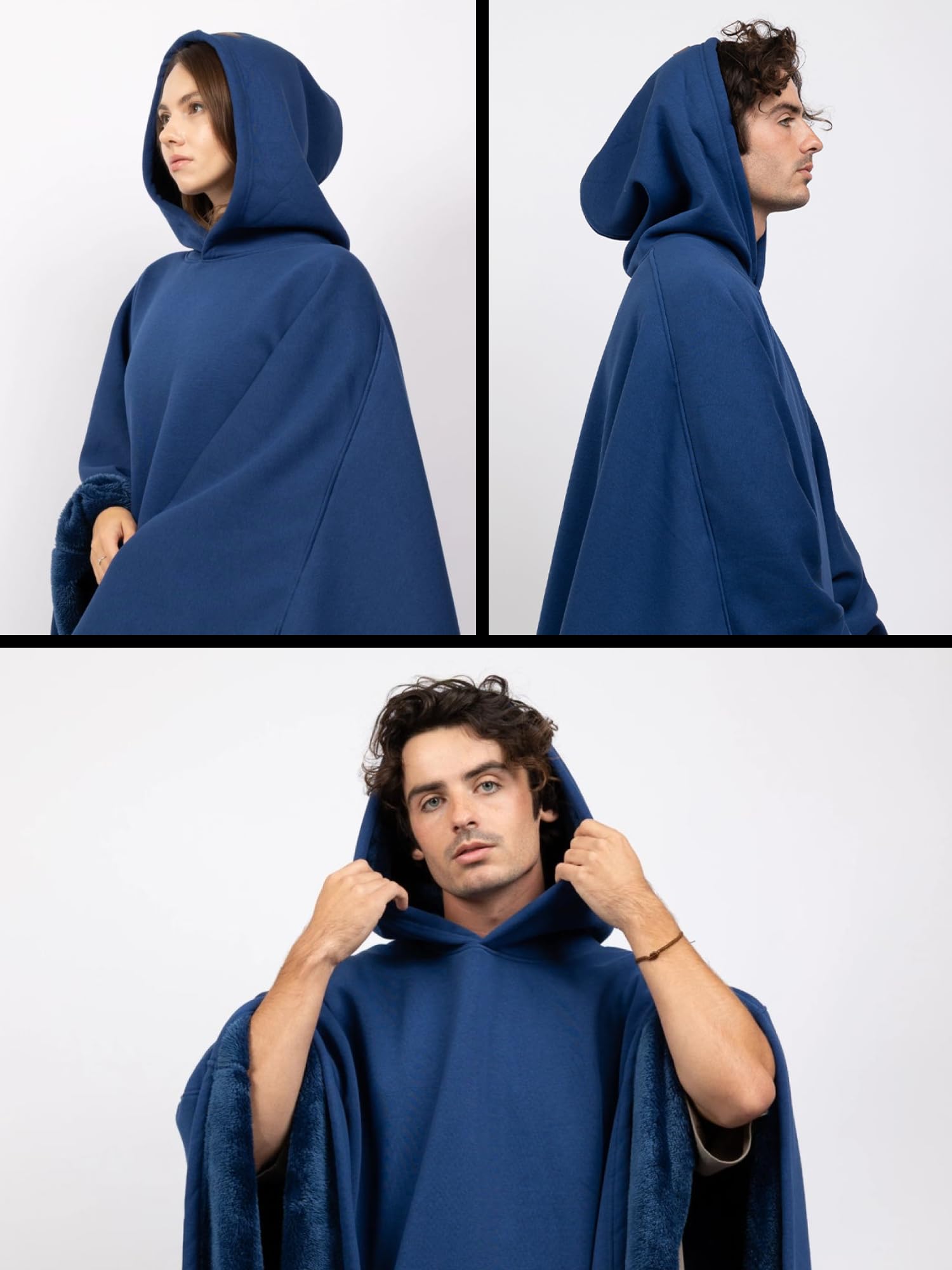 FREE THE SHEEP Eden Hoodie – Oversized Weighted Hoodie Cloak with Ultra-Soft Faux Fur Liner