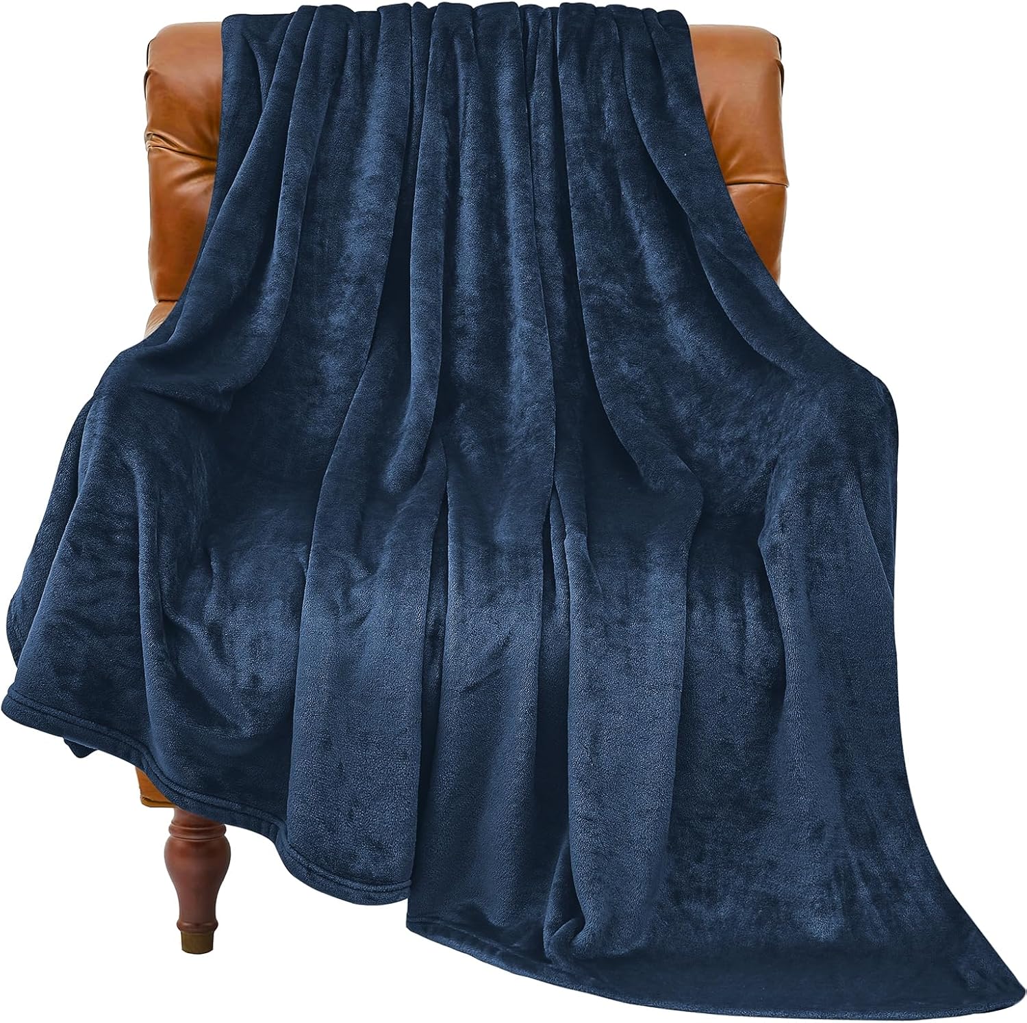 BEDELITE Fleece Blanket Black Throw Blankets for Couch & Bed, Luxury Plush Cozy Fuzzy Blanket 50x60 inches, Super Soft Warm Lightweight Throw Blanket for Travel Camping