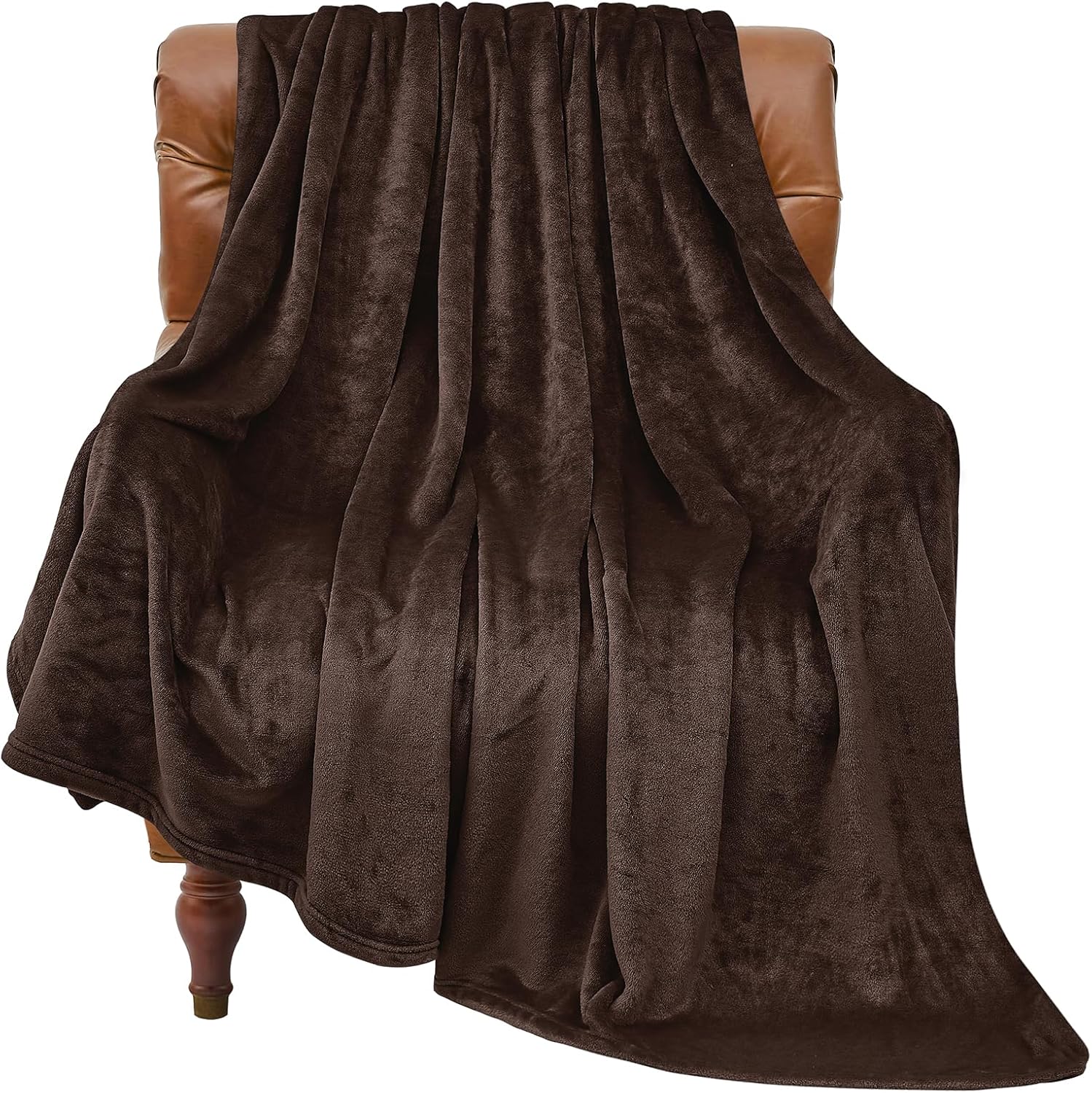 BEDELITE Fleece Blanket Black Throw Blankets for Couch & Bed, Luxury Plush Cozy Fuzzy Blanket 50x60 inches, Super Soft Warm Lightweight Throw Blanket for Travel Camping