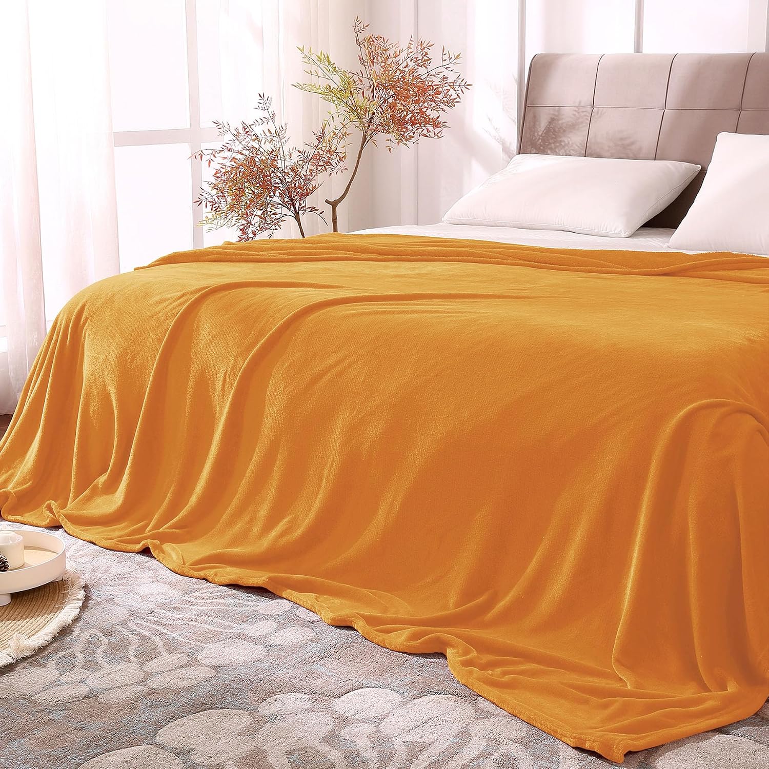 BEDELITE Fleece Blanket Black Throw Blankets for Couch & Bed, Luxury Plush Cozy Fuzzy Blanket 50x60 inches, Super Soft Warm Lightweight Throw Blanket for Travel Camping