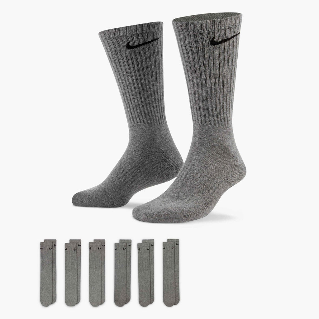 Nike Unisex Adult Everyday Cushioned Training Crew Socks (6-Pack) | Mens and Womens