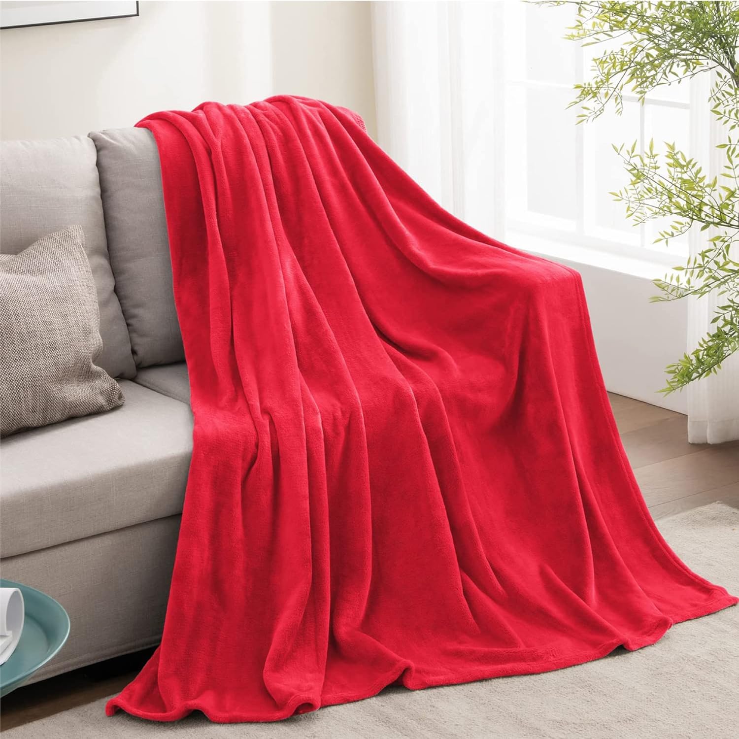 BEDELITE Fleece Blanket Black Throw Blankets for Couch & Bed, Luxury Plush Cozy Fuzzy Blanket 50x60 inches, Super Soft Warm Lightweight Throw Blanket for Travel Camping