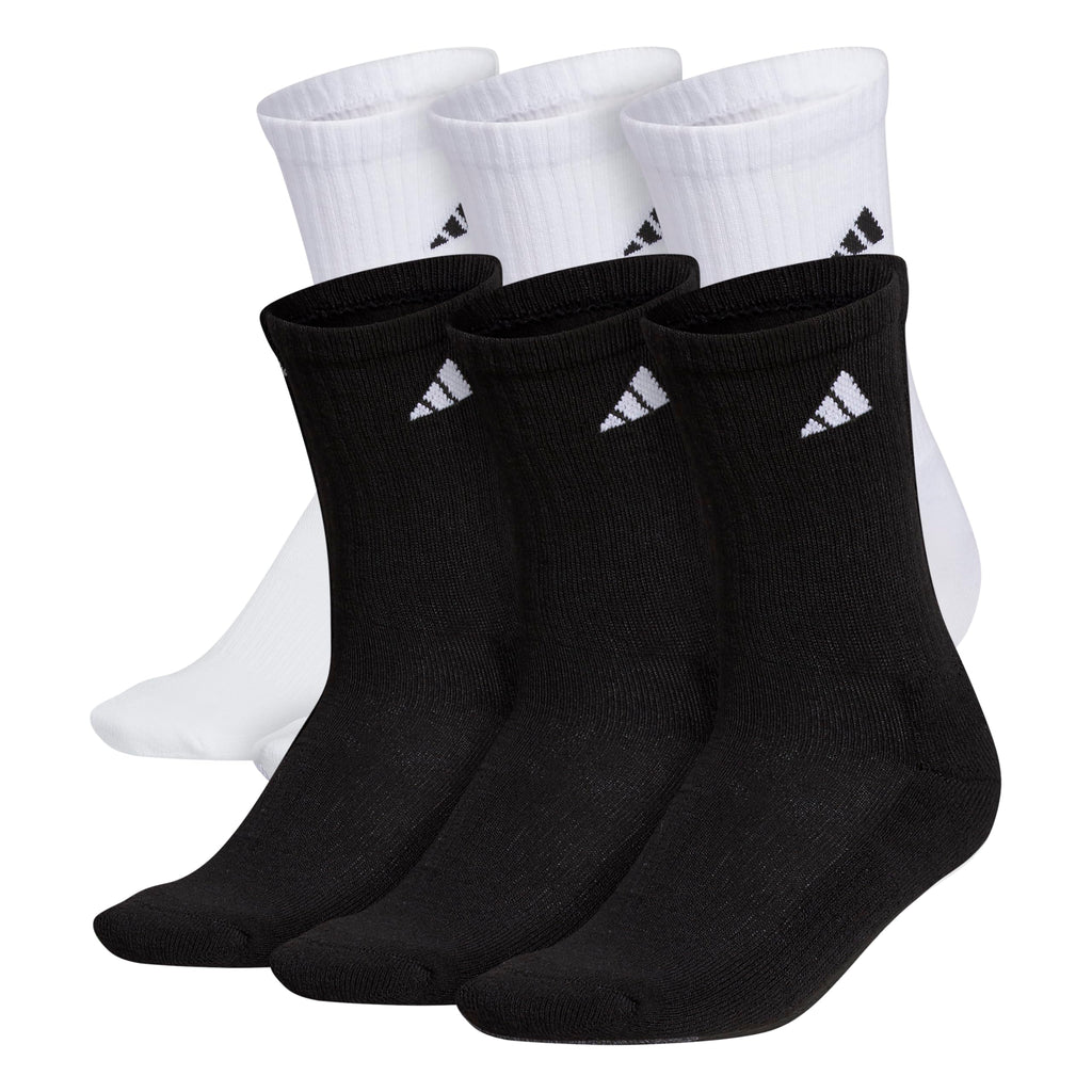 adidas Men's Athletic Cushioned Crew Socks (6 Pairs) Durable & Comfortable