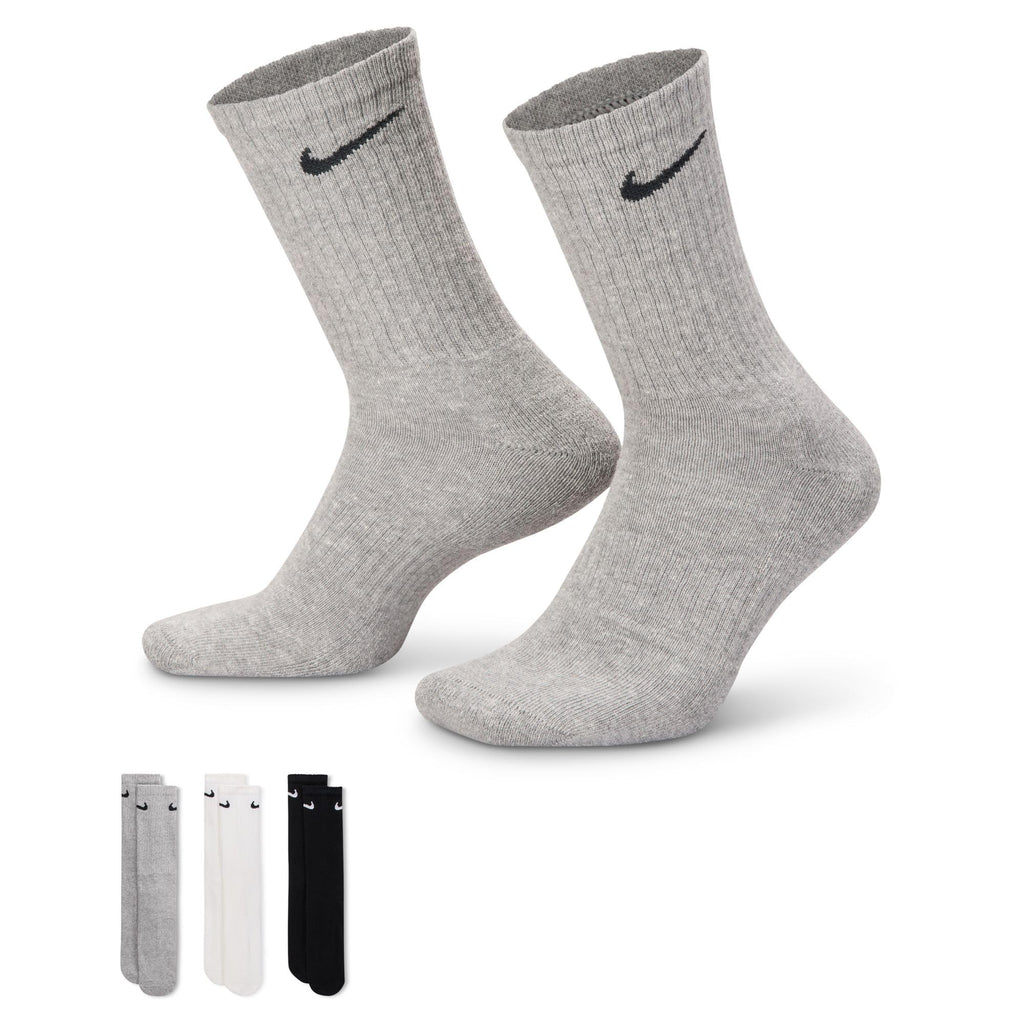Nike Unisex Adult Everyday Cushioned Training Crew Socks (6-Pack) | Mens and Womens