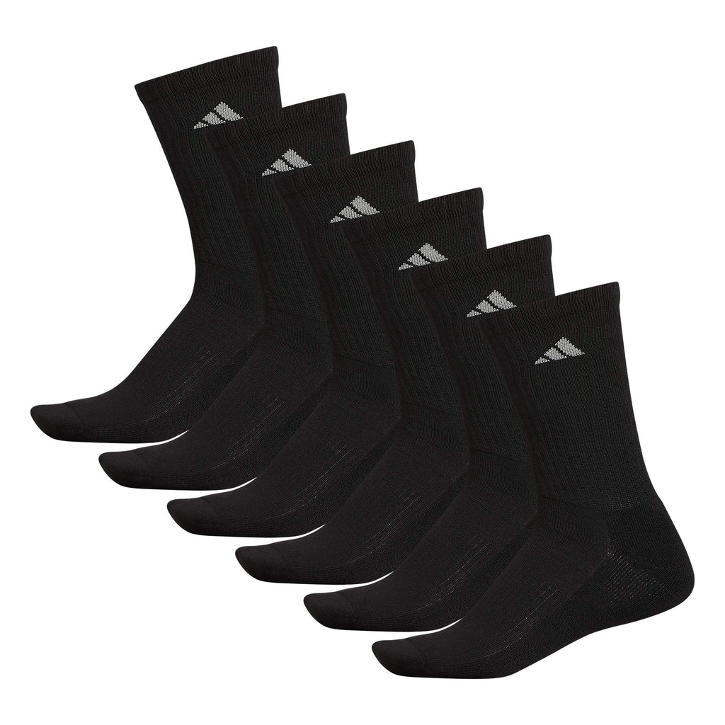 adidas Men's Athletic Cushioned Crew Socks (6 Pairs) Durable & Comfortable