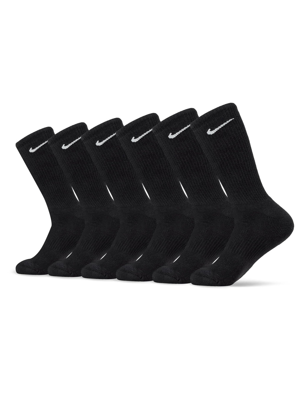 Nike Unisex Adult Everyday Cushioned Training Crew Socks (6-Pack) | Mens and Womens