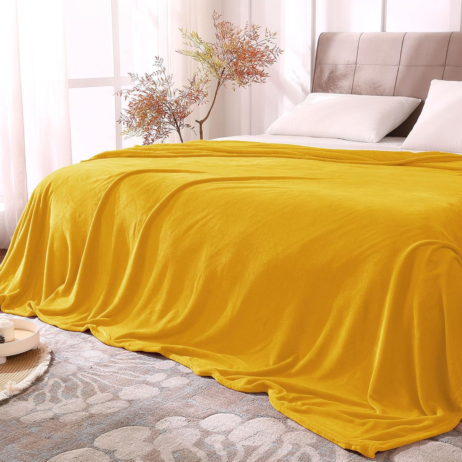 BEDELITE Fleece Blanket Black Throw Blankets for Couch & Bed, Luxury Plush Cozy Fuzzy Blanket 50x60 inches, Super Soft Warm Lightweight Throw Blanket for Travel Camping