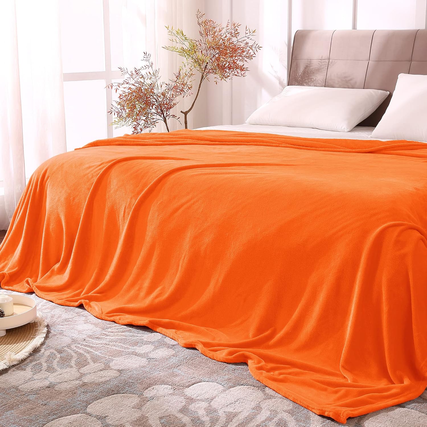BEDELITE Fleece Blanket Black Throw Blankets for Couch & Bed, Luxury Plush Cozy Fuzzy Blanket 50x60 inches, Super Soft Warm Lightweight Throw Blanket for Travel Camping