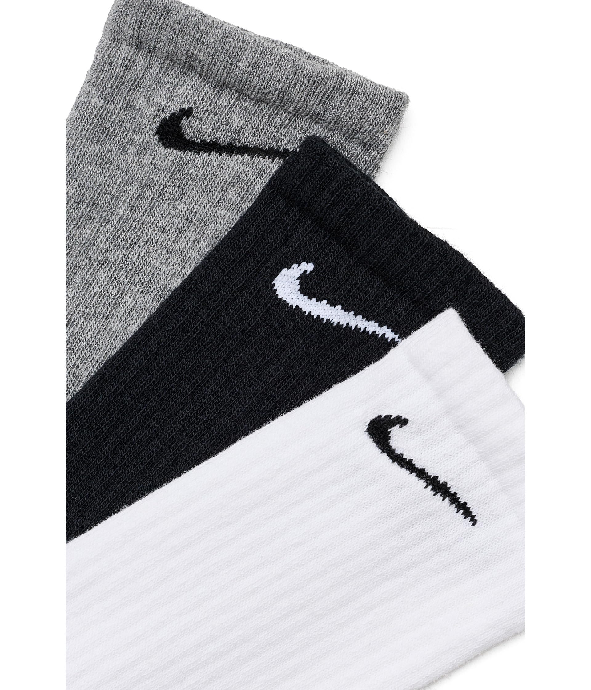 Nike Unisex Adult Everyday Cushioned Training Crew Socks (6-Pack) | Mens and Womens